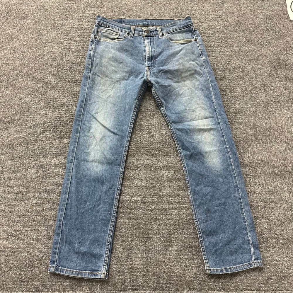 Levi's Jeans Mens Size 32 Blue 505 Regular Fit Straight Leg Stretch Denim 32x28